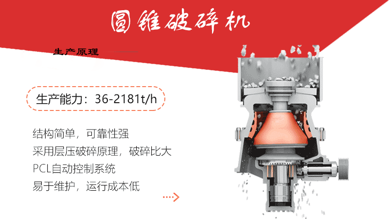 液壓圓錐破碎機(jī)動(dòng)態(tài)工作原理